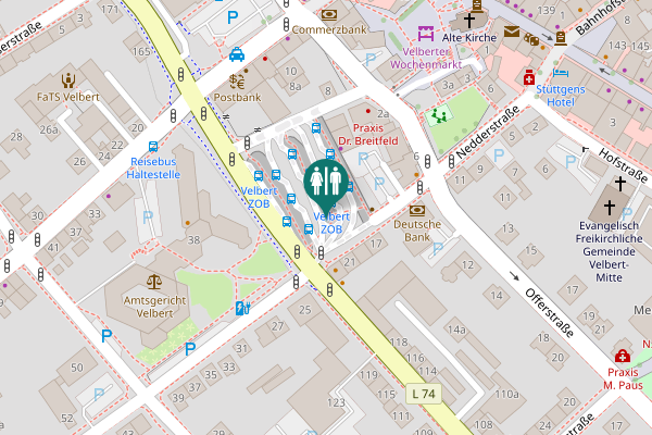 Map showing location of Nedderstraße 23 Toilet