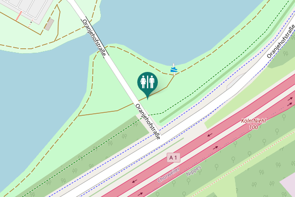 Map showing location of Oranjehofstraße Toilet