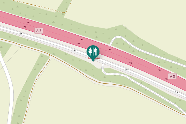 Map showing location of A 3 Toilet