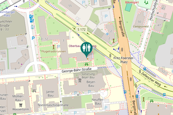 Map showing location of Hettnerstraße 3 Toilet