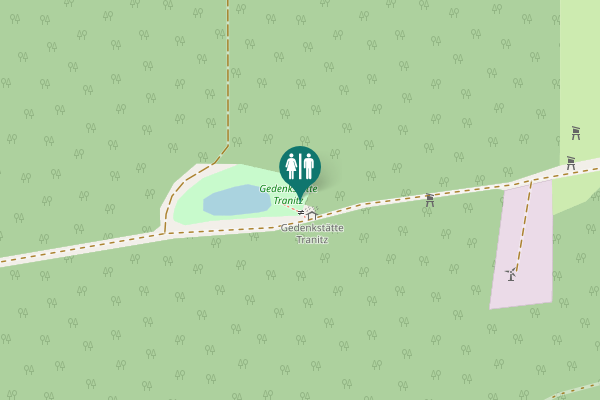 Map showing location of Cottbus - Chóśebuz Toilet