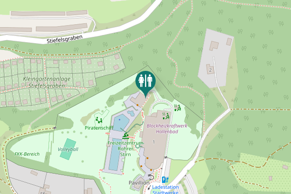 Map showing location of Rohrer Stirn 1 Toilet