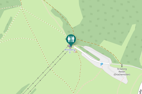 Map showing location of Kreuzbergstraße Toilet