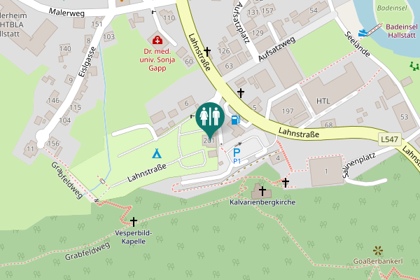 Map showing location of Lahnstraße 201 Toilet