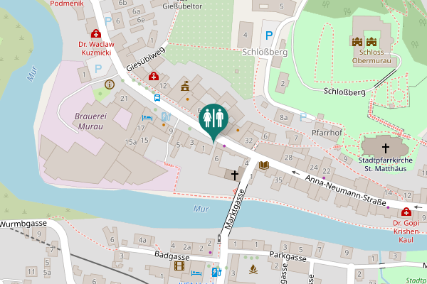 Map showing location of Raffaltplatz 1 Toilet