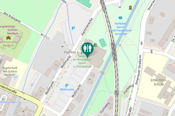 Map showing location of Wollmarkt 19 Toilet