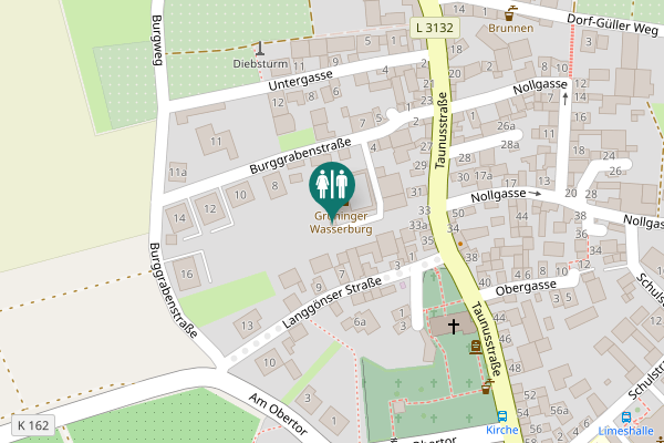Map showing location of Burggrabenstraße 4 Toilet