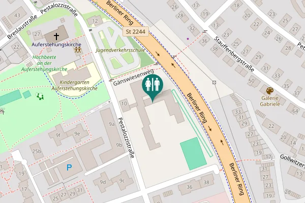 Map showing location of Fh