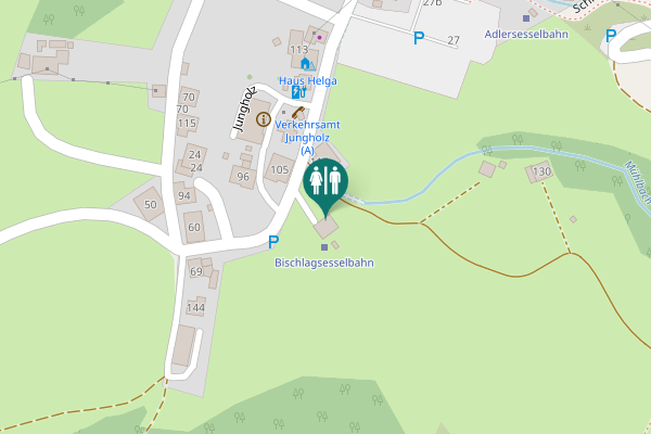 Map showing location of 117 Toilet