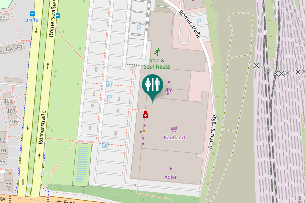 Map showing location of Römerstraße 120 Toilet