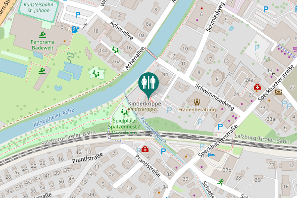 Map showing location of Schwimmbadweg 9 Toilet