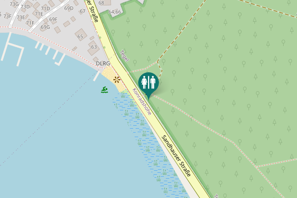 Map showing location of Toilette (Sanitärcontainer)