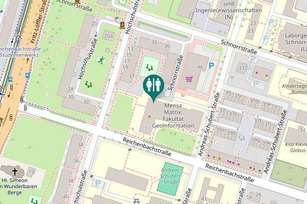 Map showing location of Reichenbachstraße 1 Toilet