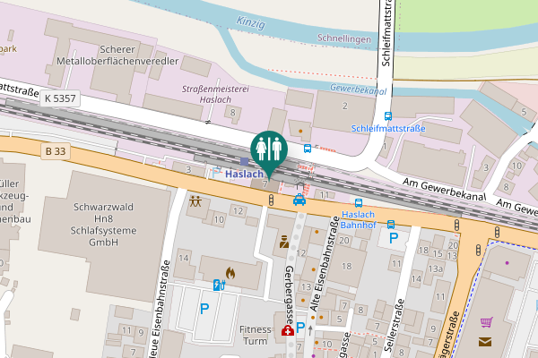 Map showing location of Schwarzwaldstraße 7 Toilet
