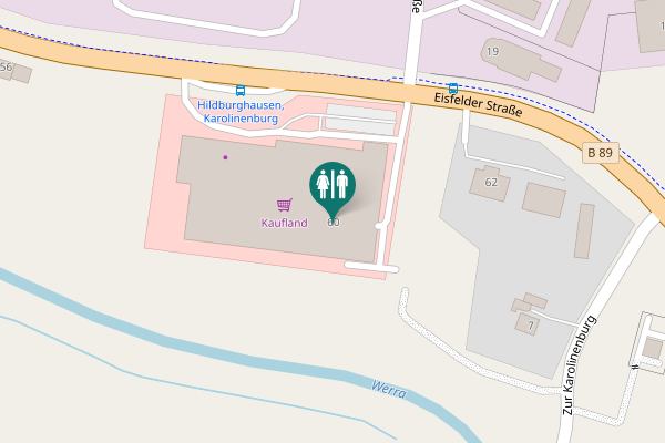 Map showing location of Eisfelder Straße 60 Toilet