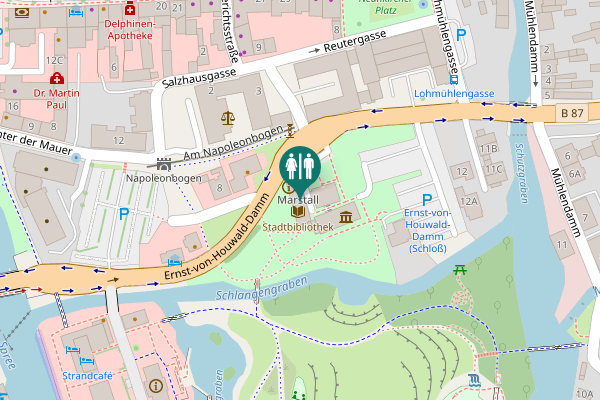 Map showing location of Ernst-von-Houwald-Damm 15 Toilet