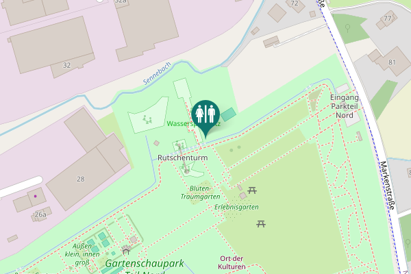 Map showing location of Konrad-Adenauer-Straße 36 Toilet