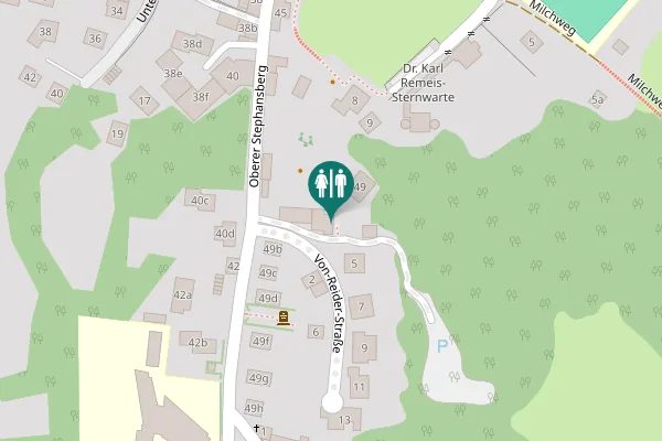 Map showing location of Oberer Stephansberg 49 Toilet