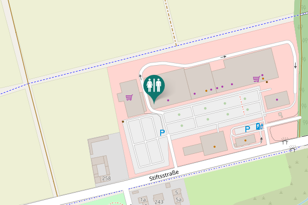 Map showing location of Stiftsstraße 256 Toilet