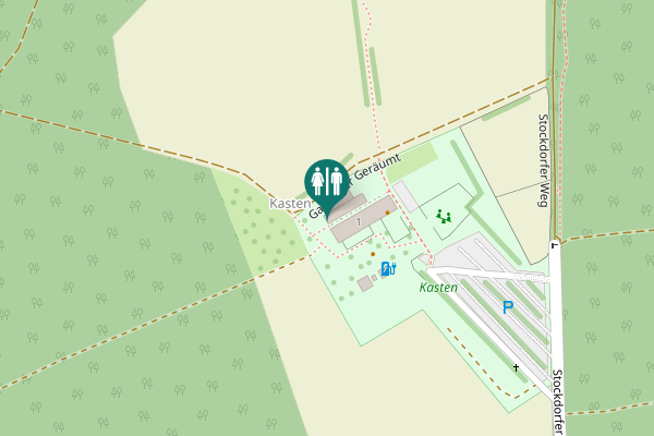 Map showing location of 1 Toilet