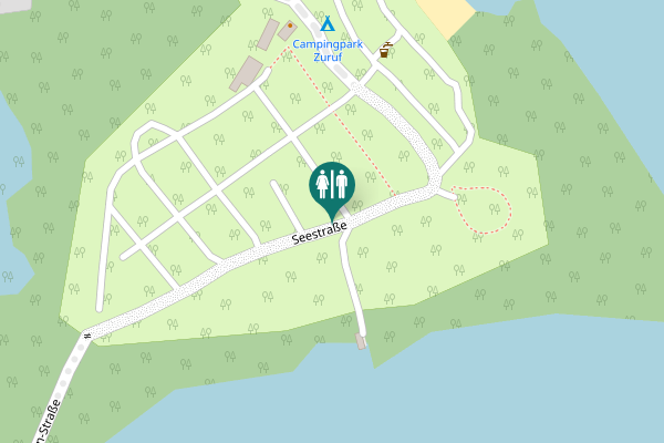 Map showing location of Seestraße 38d Toilet