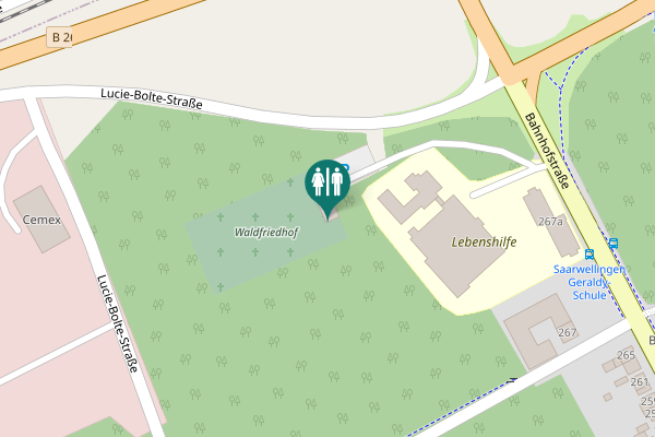 Map showing location of Lucie-Bolte-Straße Toilet