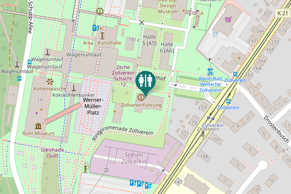 Map showing location of Gelsenkirchener Straße 181 Toilet