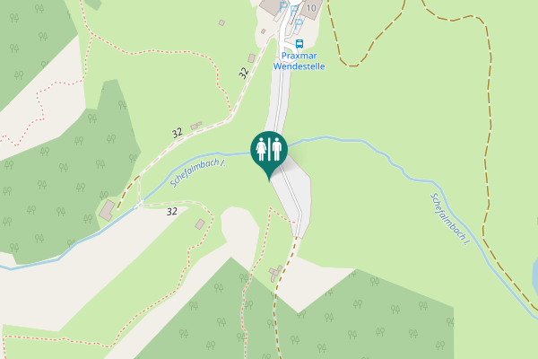 Map showing location of 10 Toilet