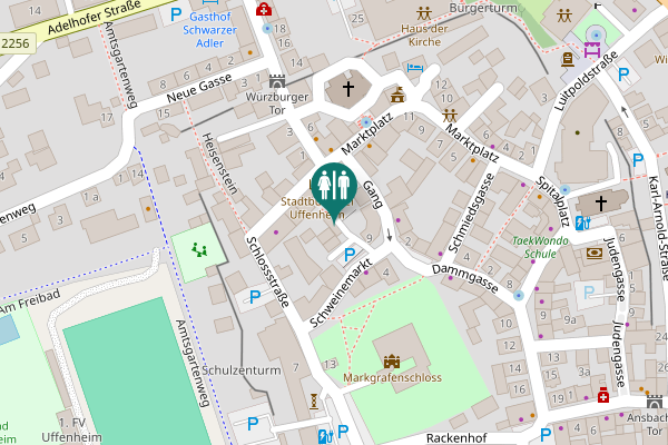 Map showing location of Schlossstraße 1 Toilet