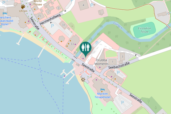 Map showing location of Seestraße 37 Toilet