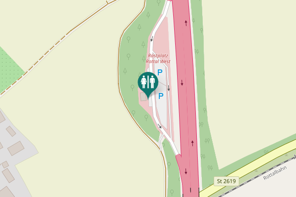 Map showing location of A 3 Toilet