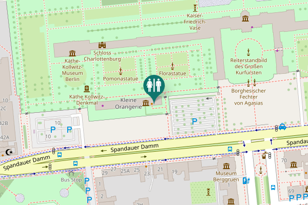 Map showing location of Spandauer Damm 22 Toilet