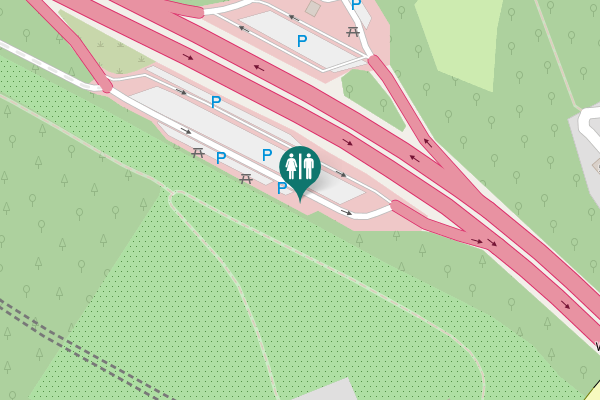 Map showing location of A 3 Toilet