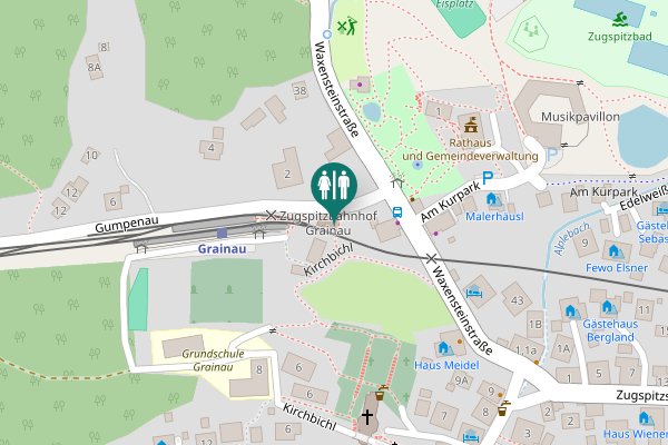 Map showing location of Gumpenau 3 Toilet