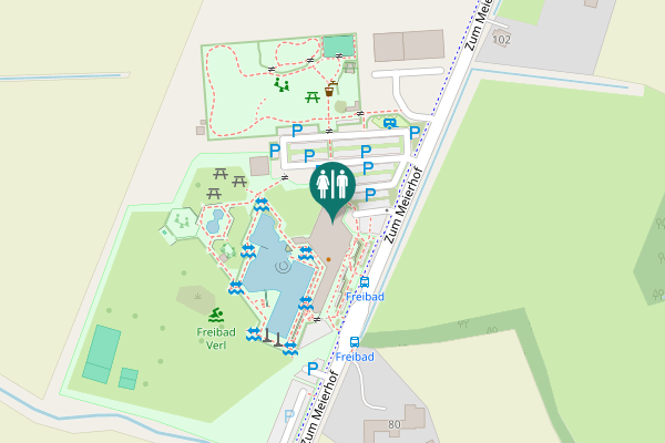 Map showing location of Zum Meierhof 91 Toilet
