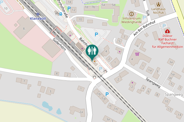 Map showing location of Bahnhofstraße 1a Toilet