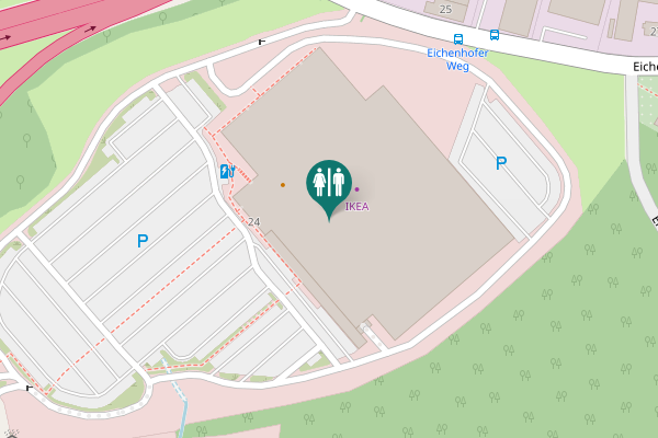 Map showing location of Eichenhofer Weg 81 Toilet