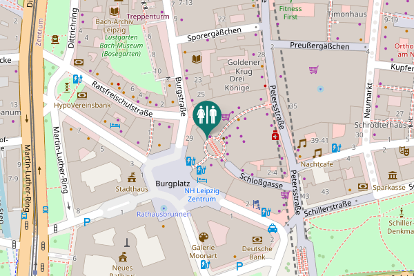 Map showing location of Burgstraße 27 Toilet
