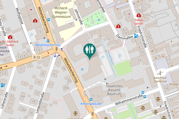 Map showing location of Wittelsbacherring 11 Toilet