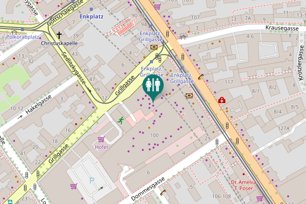 Map showing location of Simmeringer Hauptstraße 96a Toilet