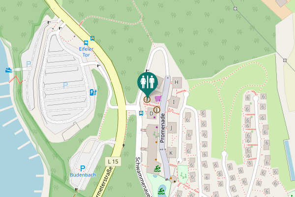 Map showing location of Schwammenauel 6 Toilet