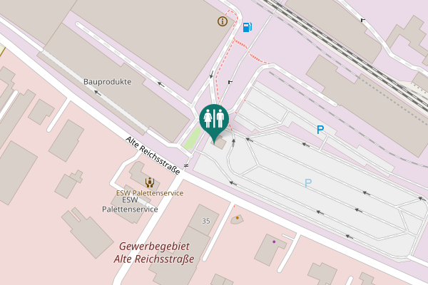 Map showing location of Alte Reichsstraße 35 Toilet