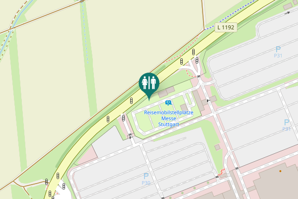 Map showing location of L 1192 Toilet