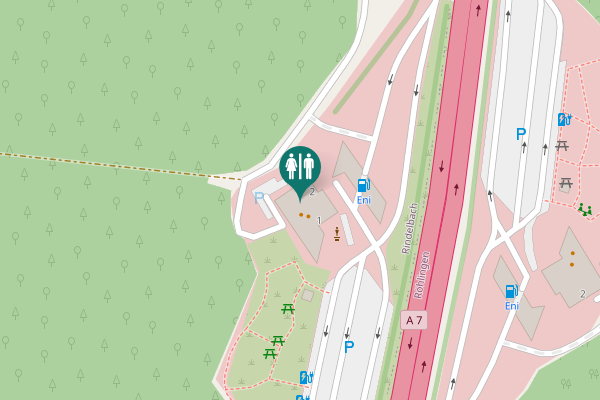 Map showing location of 2 Toilet