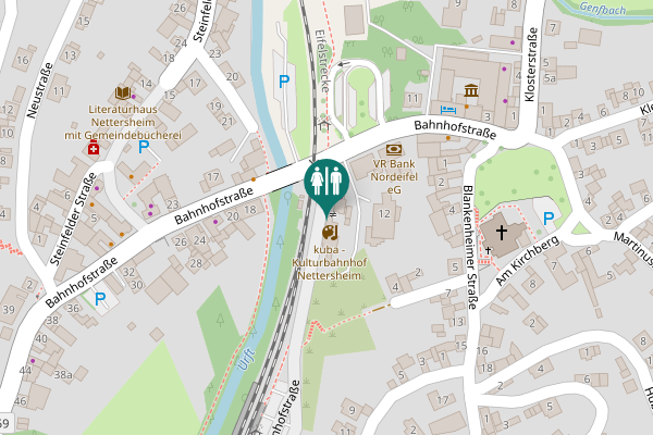 Map showing location of Bahnhofstraße 16 Toilet