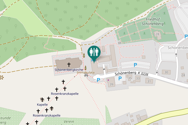 Map showing location of Schönenberg 40 Toilet