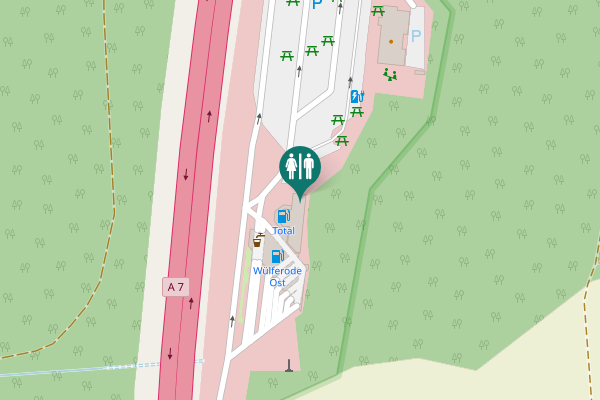 Map showing location of A 7 Toilet