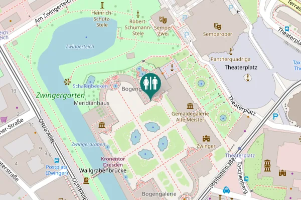 Map showing location of Theaterplatz 1 Toilet