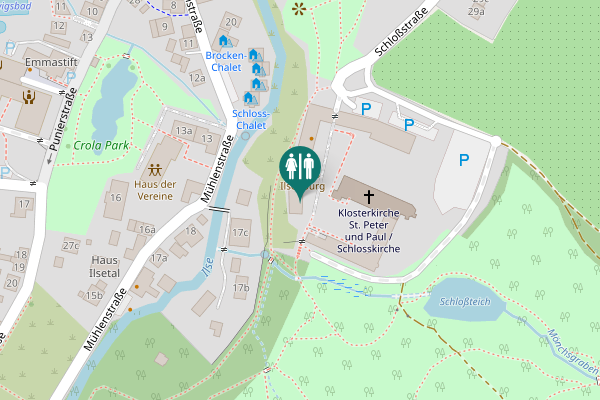 Map showing location of Schloßstraße 26 Toilet