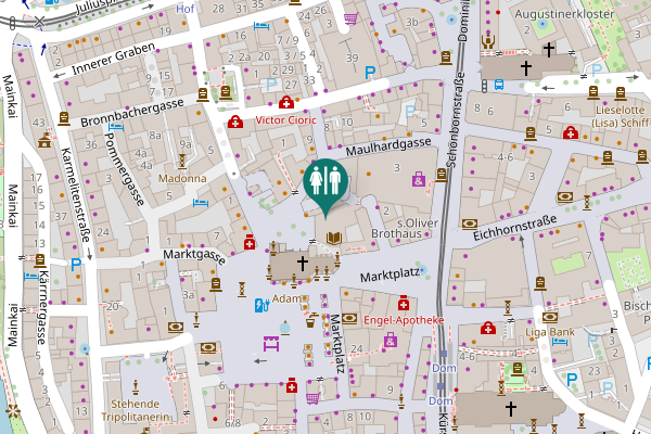 Map showing location of Marktplatz 9 Toilet